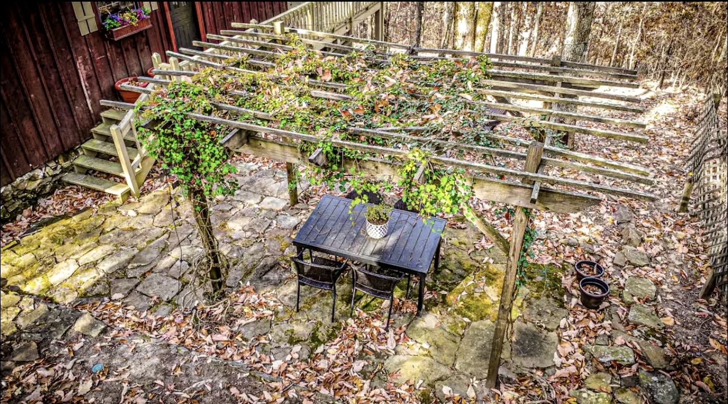 Peaceful Luxury Cabin with Floor-to-Ceiling Glass Views & Historic Gas Log Near Cloudland Canyon, Mentone, Alabama