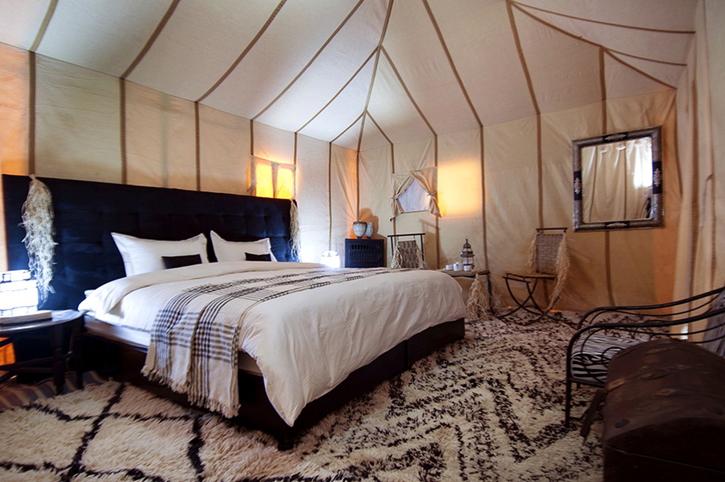 Unique All-Inclusive Luxury Camping in Stylish Tents in Sahara Desert, Morocco