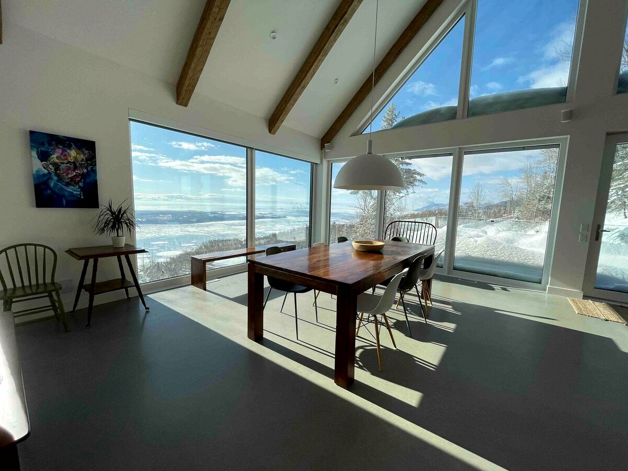 Incredible Luxury Retreat with Stunning Views of Saint Lawrence River in Charlevoix, Quebec