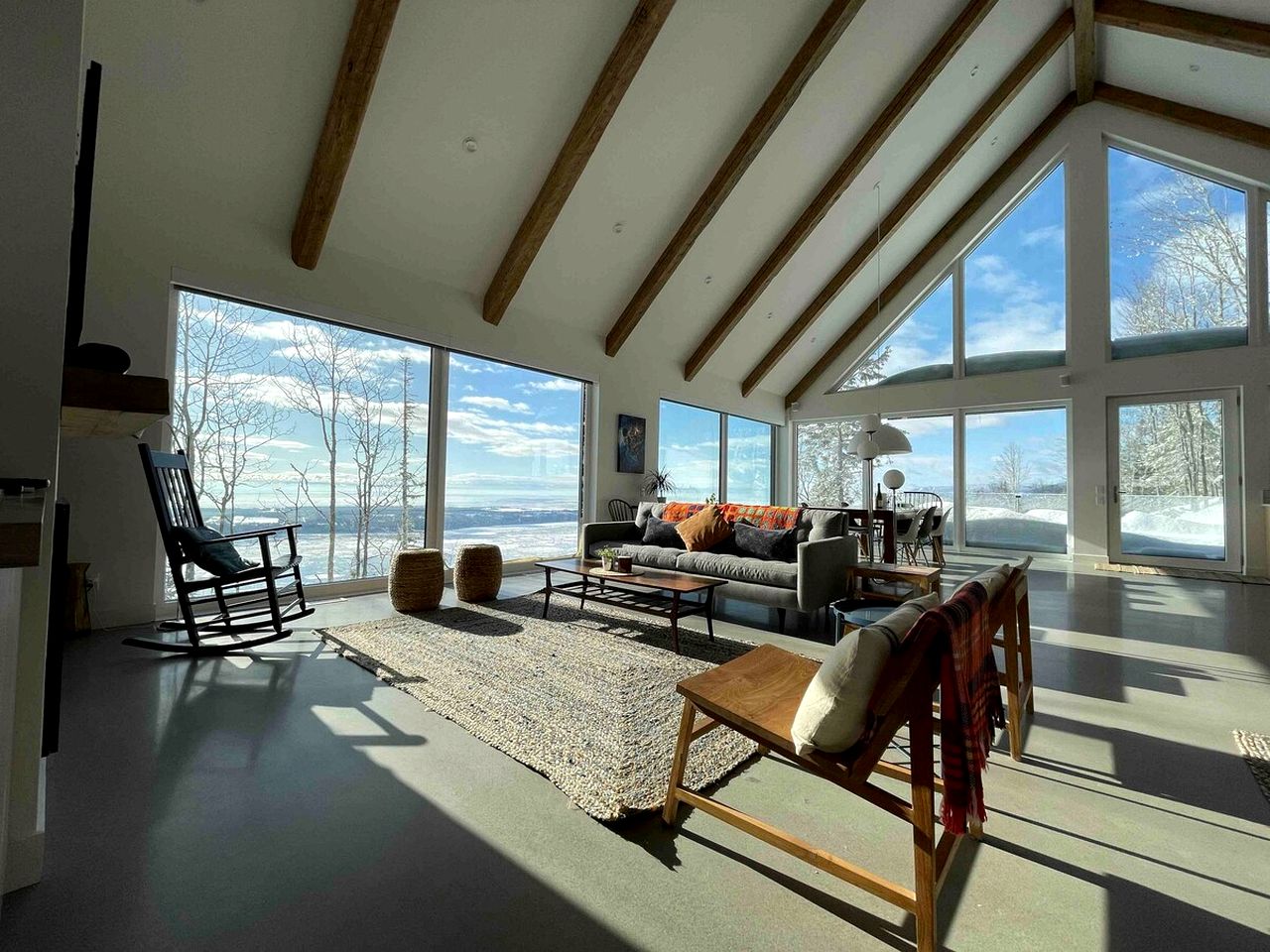 Incredible Luxury Retreat with Stunning Views of Saint Lawrence River in Charlevoix, Quebec