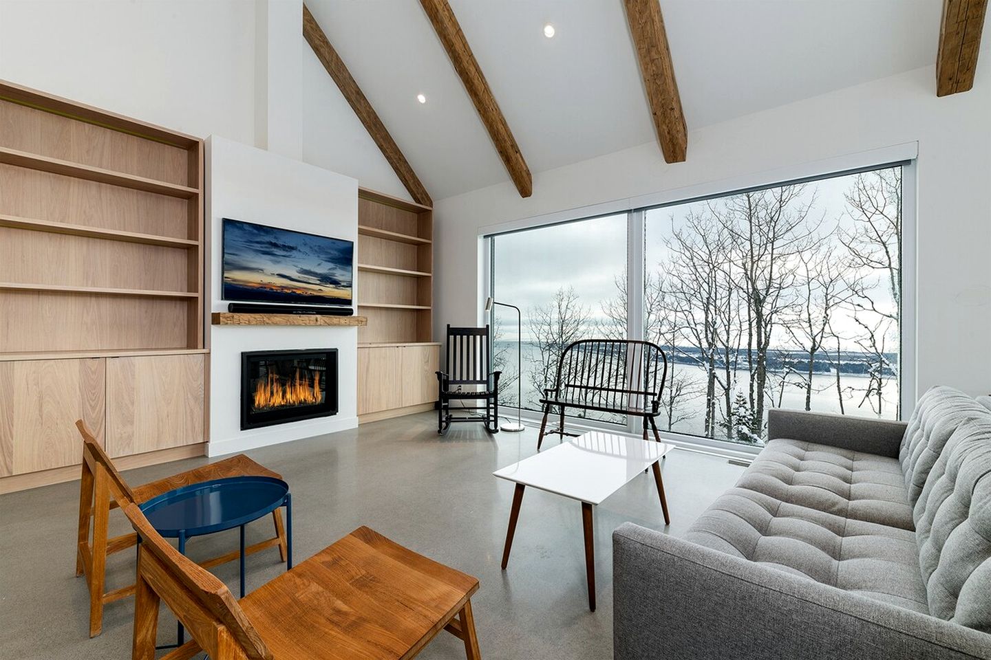 Incredible Luxury Retreat with Stunning Views of Saint Lawrence River in Charlevoix, Quebec
