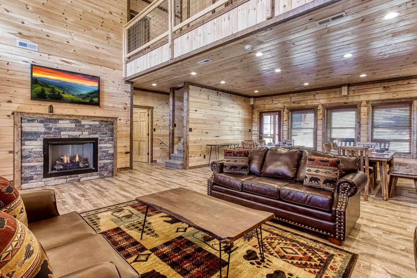 Pigeon Forge Adventures in this Spacious Cabin Rental for Group Glamping in Tennessee