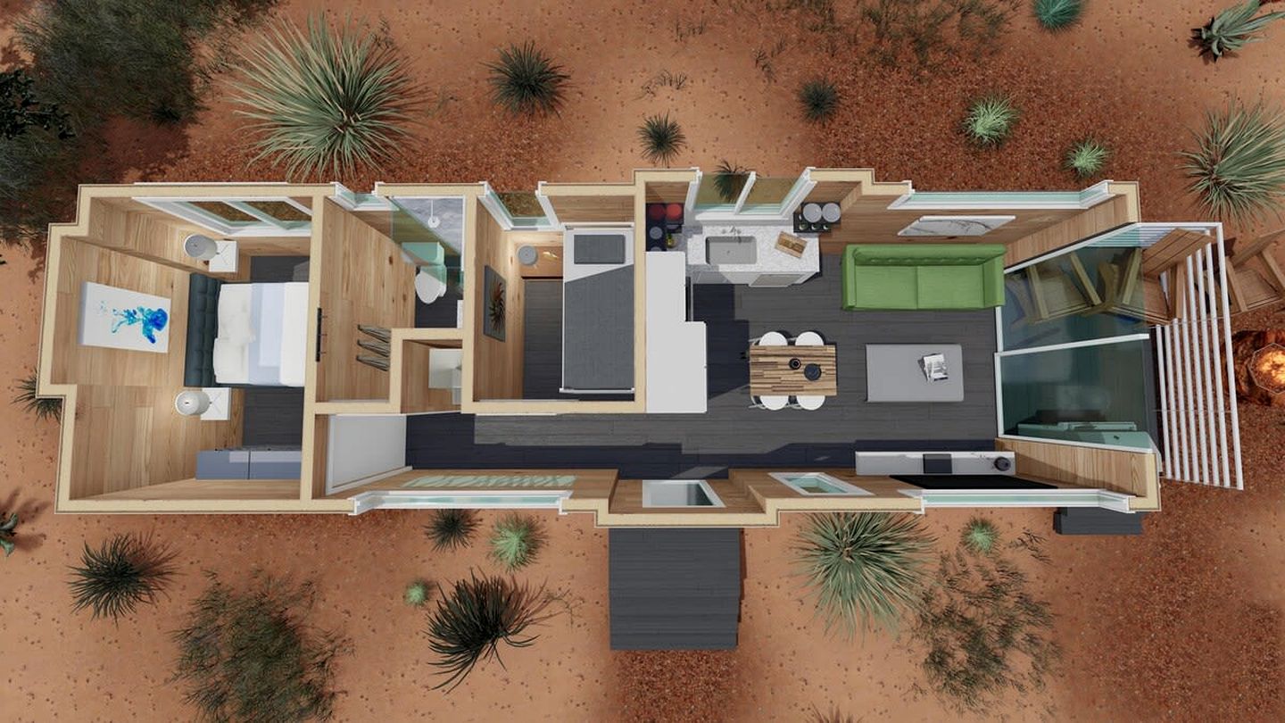 Luminous Tiny House with Innovative Design in Escalante, Utah