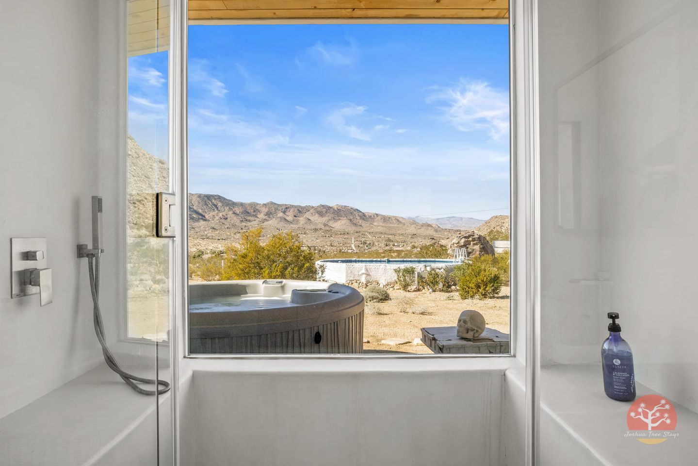 Escape to Joshua Tree in this Spectacular Rental with Pool and Hot Tub