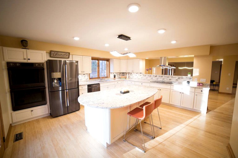 Luxury kitchen of the best cabin rentals: Brown County, Indiana