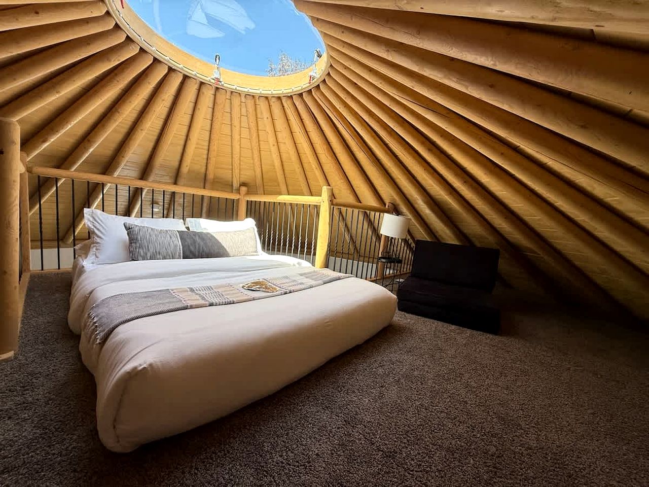 Tranquil Luxury Yurt Cabin with Private Hot Tub Near Canyon Lake, Texas