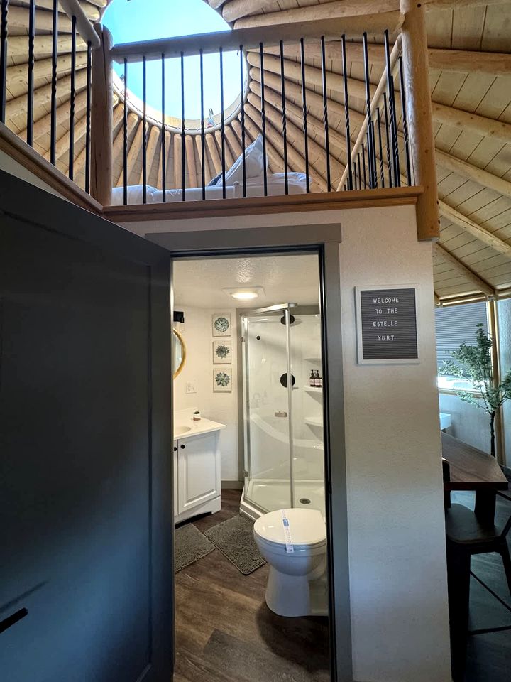 Tranquil Luxury Yurt Cabin with Private Hot Tub Near Canyon Lake, Texas