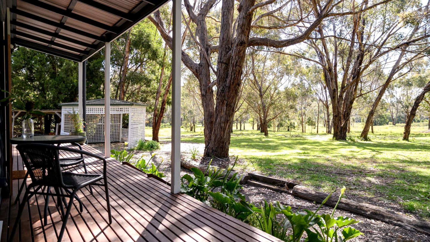 Embrace Nature's Warmth: Cozy Glamping Haven Among Drummond's Gum Trees