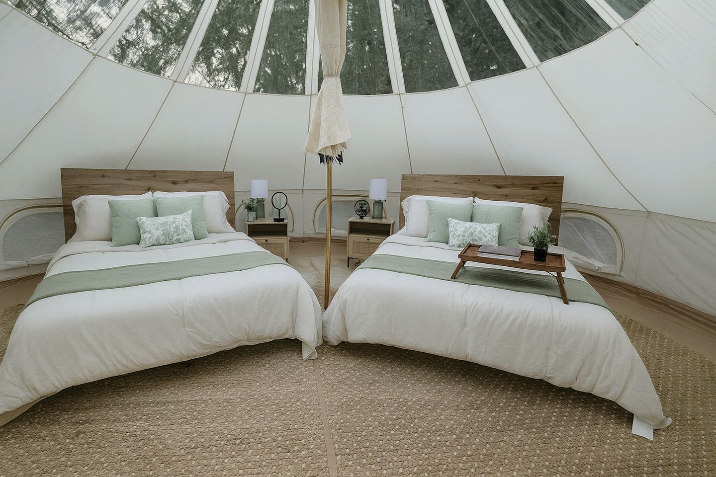 Ethereal Glamping Bell Tent Haven Near Sinking Creek, Missouri