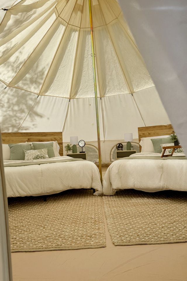 Ethereal Glamping Bell Tent Haven Near Sinking Creek, Missouri