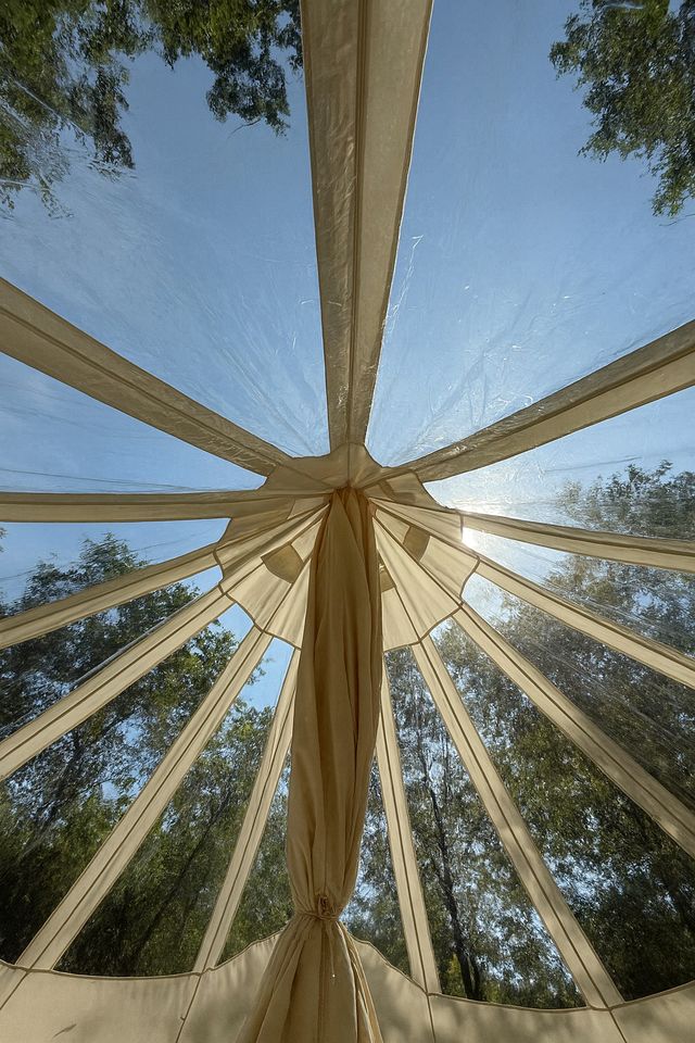 Ethereal Glamping Bell Tent Haven Near Sinking Creek, Missouri