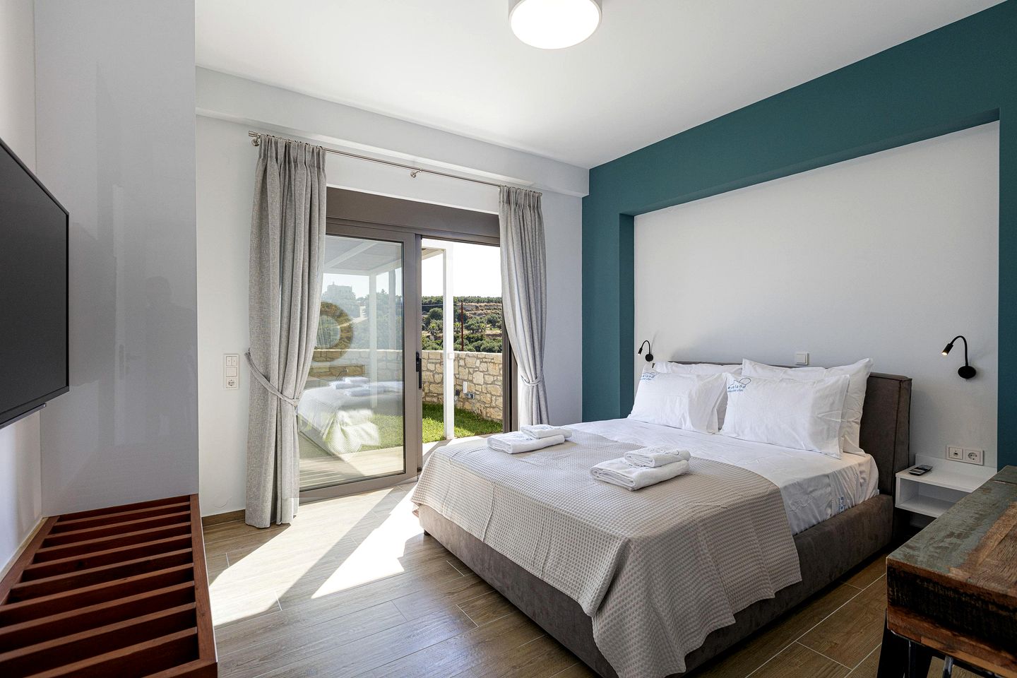 Contemporary Villa with Private Pool and Sea Views near Rethymno, Crete