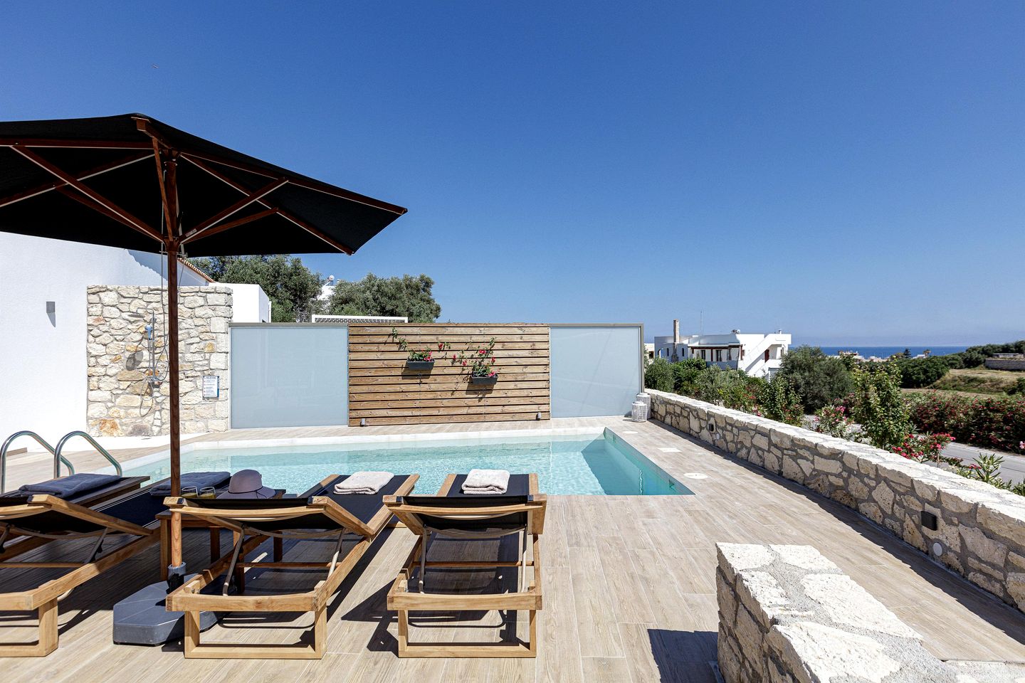 Contemporary Villa with Private Pool and Sea Views near Rethymno, Crete