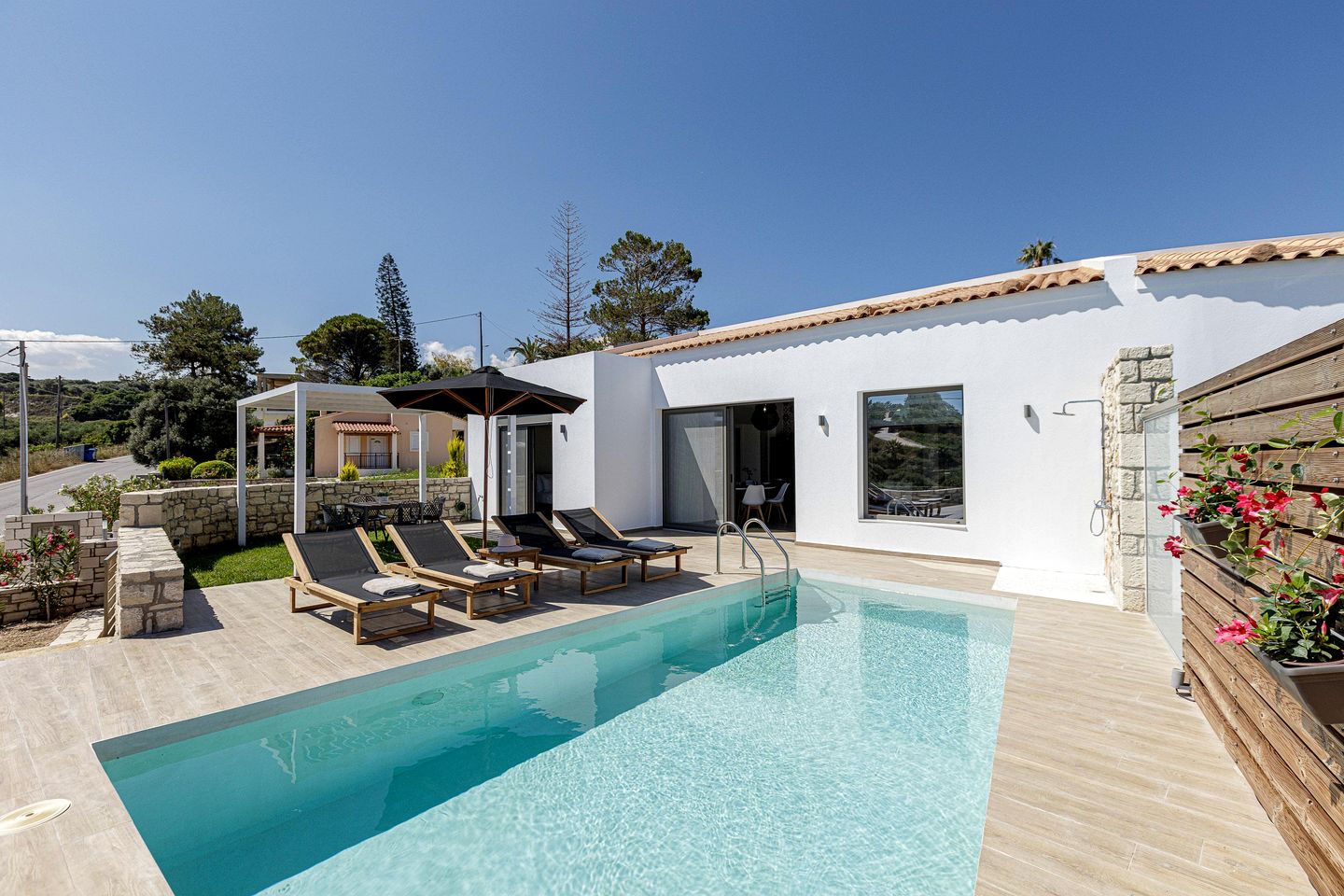 Contemporary Villa with Private Pool and Sea Views near Rethymno, Crete
