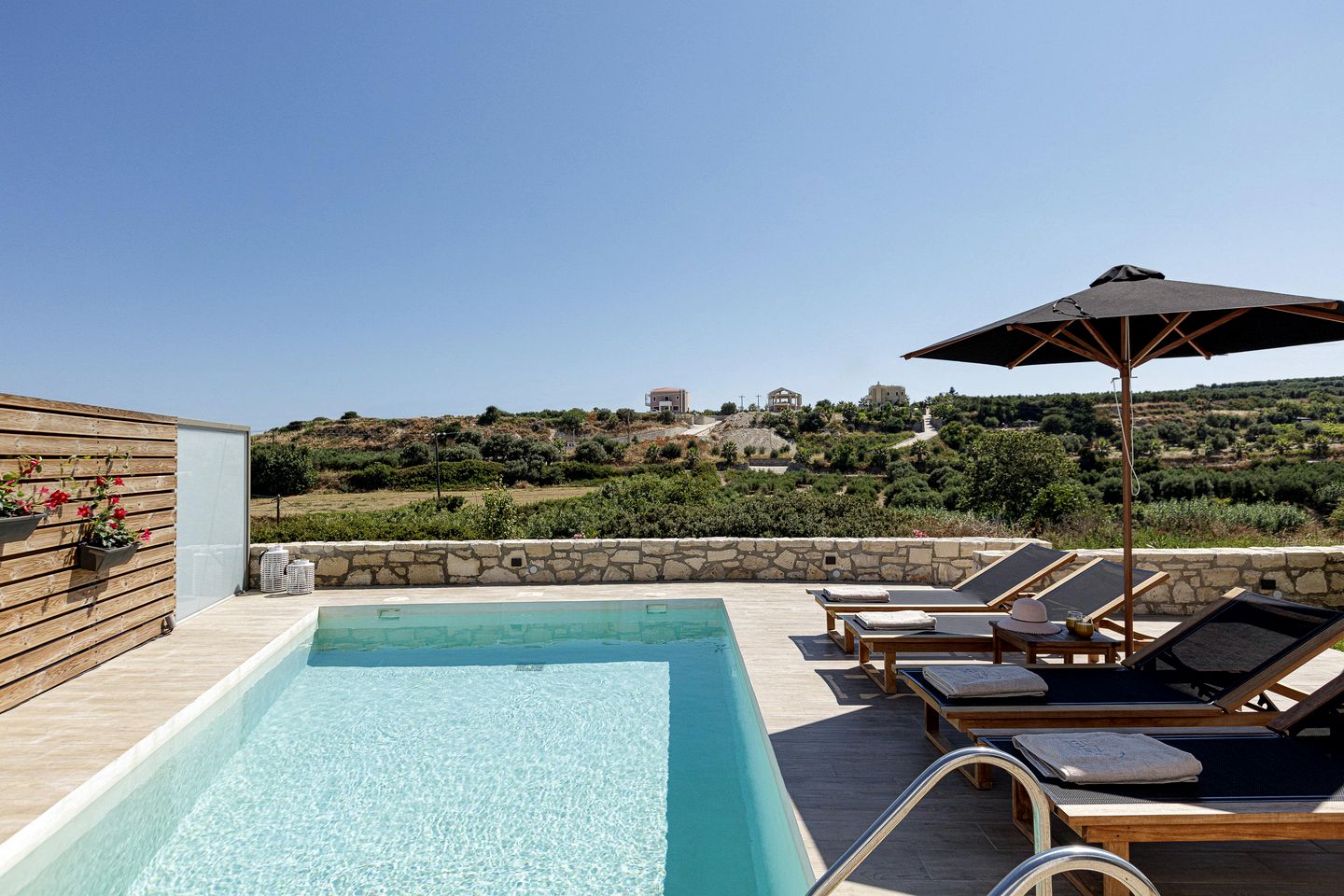 Contemporary Villa with Private Pool and Sea Views near Rethymno, Crete