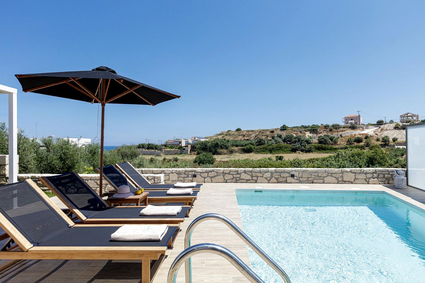 Enchanting Accessible Villa with Private Pool and Sea Views near Rethymno, Crete
