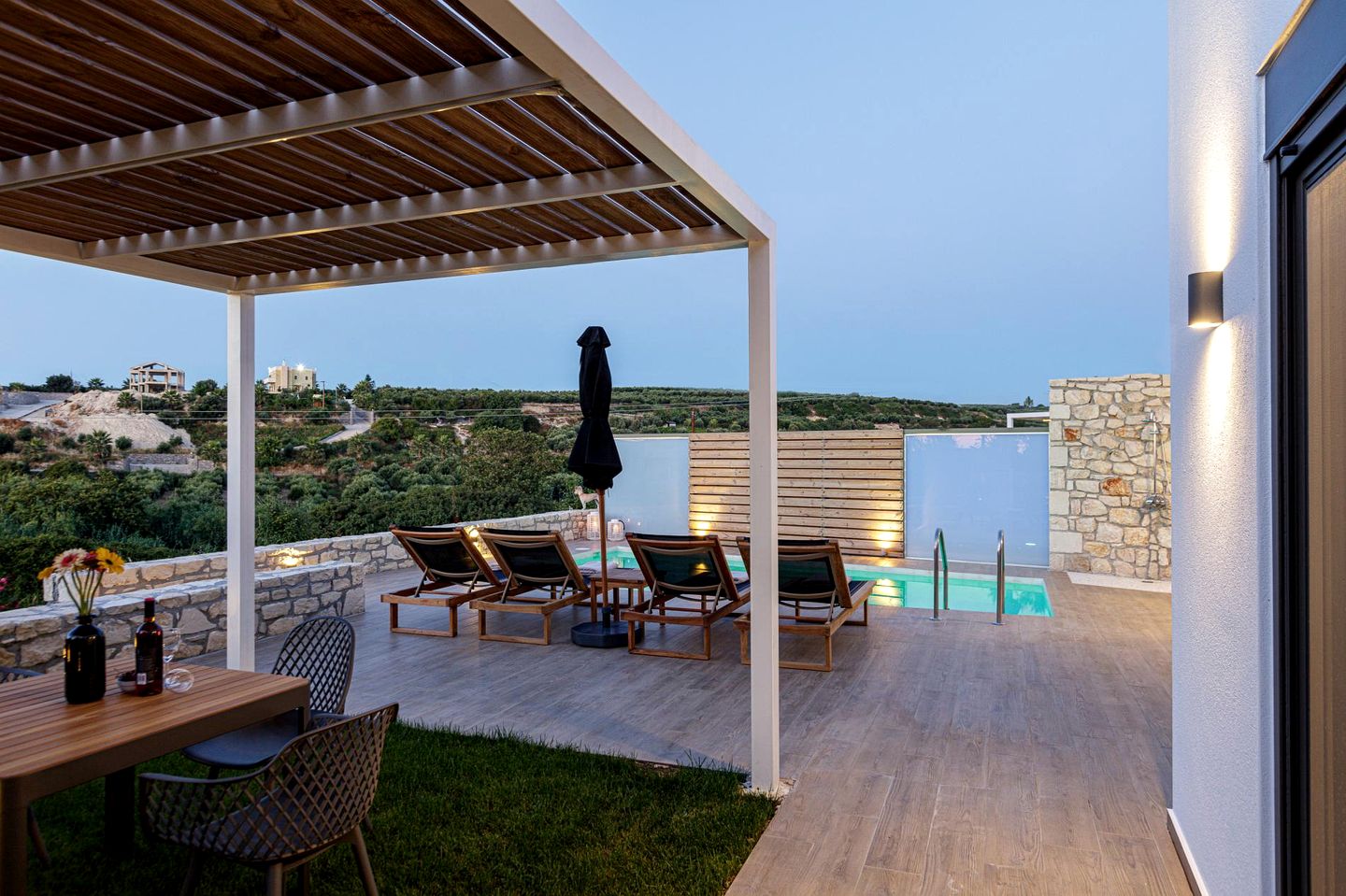 Enchanting Accessible Villa with Private Pool and Sea Views near Rethymno, Crete