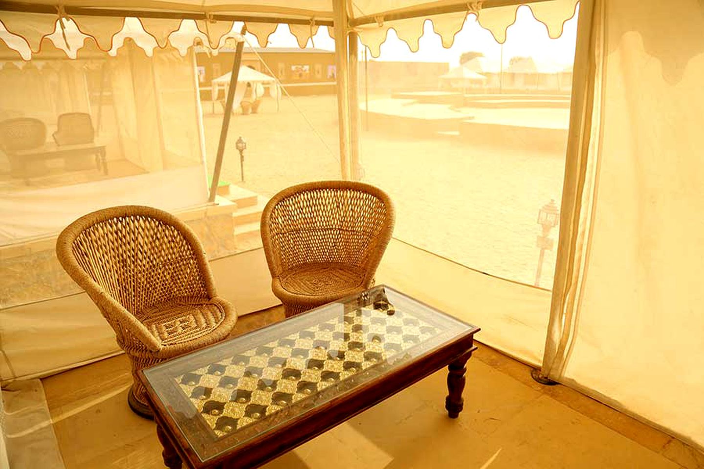 Luxury Tent Rental at an Exotic Glamping Resort in the Desert near Jaisalmer, India