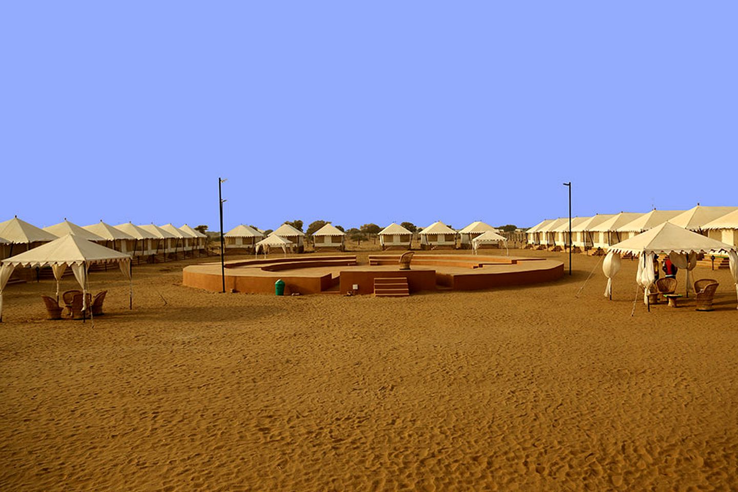 Luxury Tent Rental at an Exotic Glamping Resort in the Desert near Jaisalmer, India