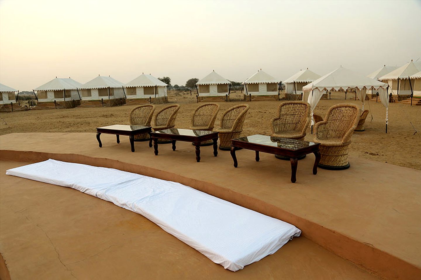 Luxury Tent Rental at an Exotic Glamping Resort in the Desert near Jaisalmer, India