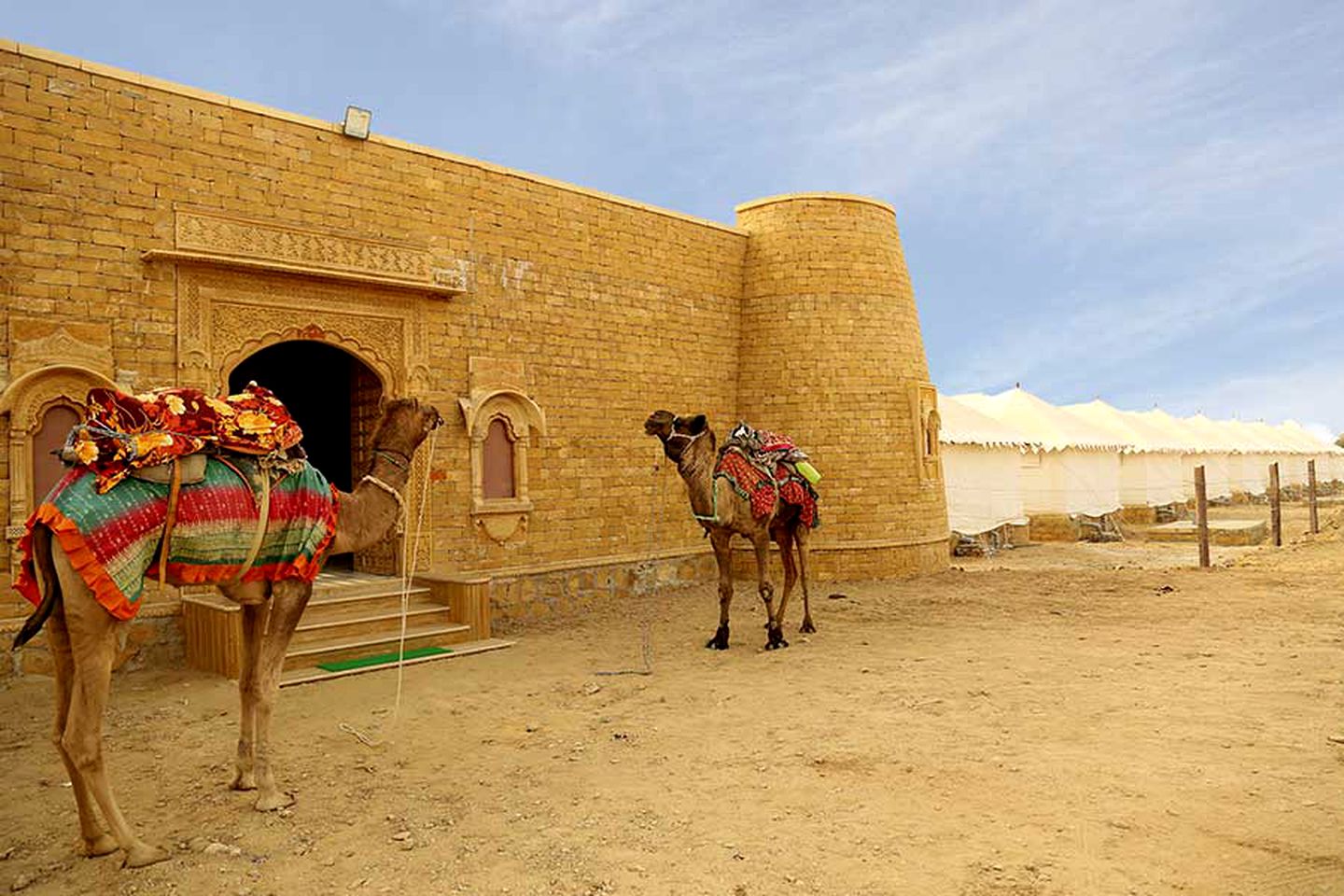 Luxury Tent Rental at an Exotic Glamping Resort in the Desert near Jaisalmer, India