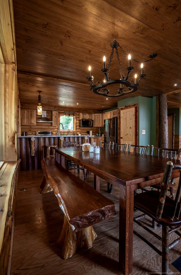 Experience Hilltop Privacy in a Luxury Log Home with Epic Mountain Views in Lake Placid, NY