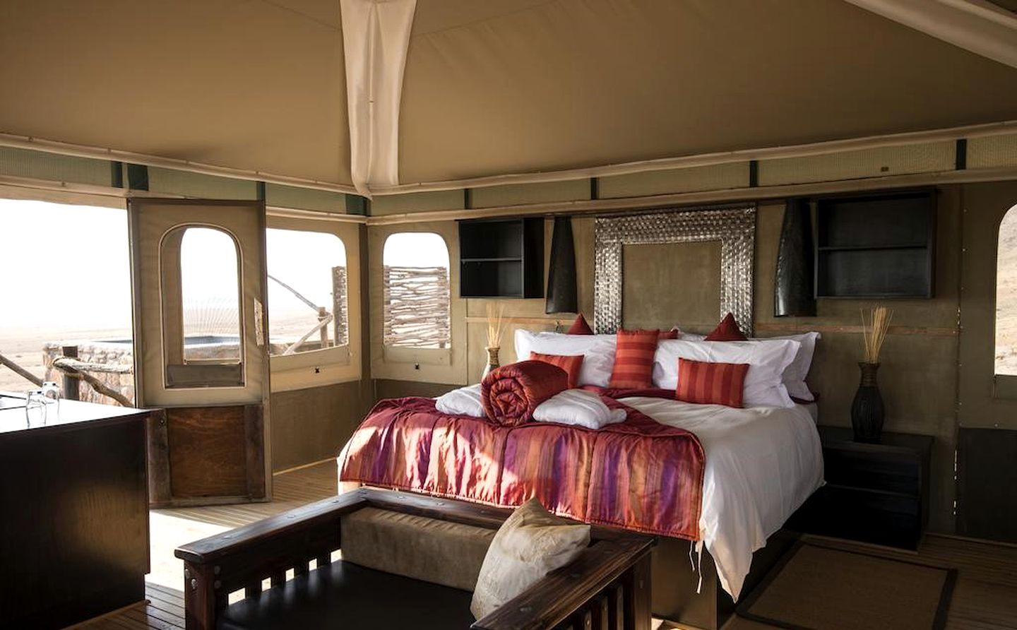 Exquisite Tents Perched on Top of Naukluft Mountains with Spectacular Views, Namibia