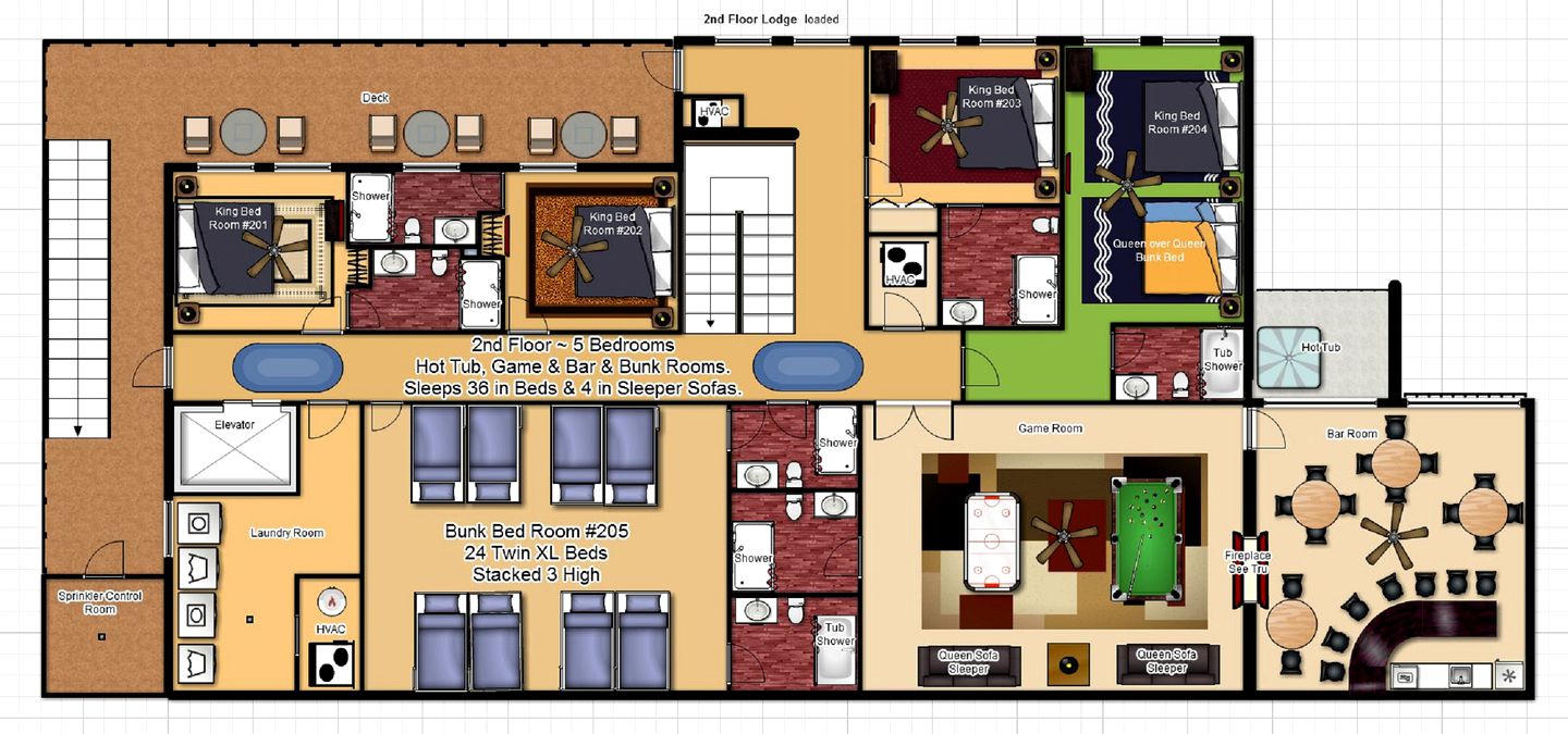 Extraordinary Vacation Cabin for Large Group Rental in Pigeon Forge, Tennessee