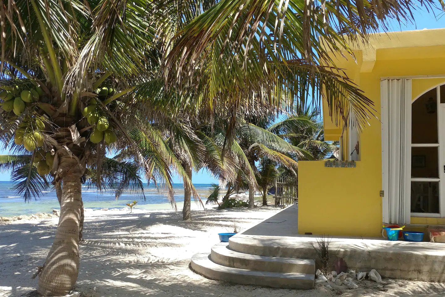 Serene Beachfront House in Mahahual, Quintana Roo, Mexico