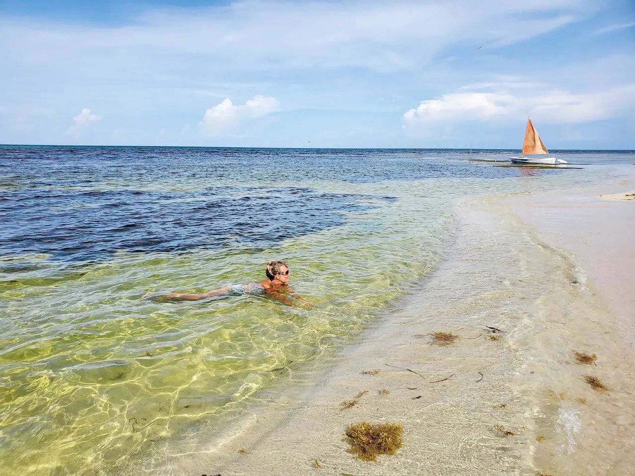 Serene Beachfront House in Mahahual, Quintana Roo, Mexico