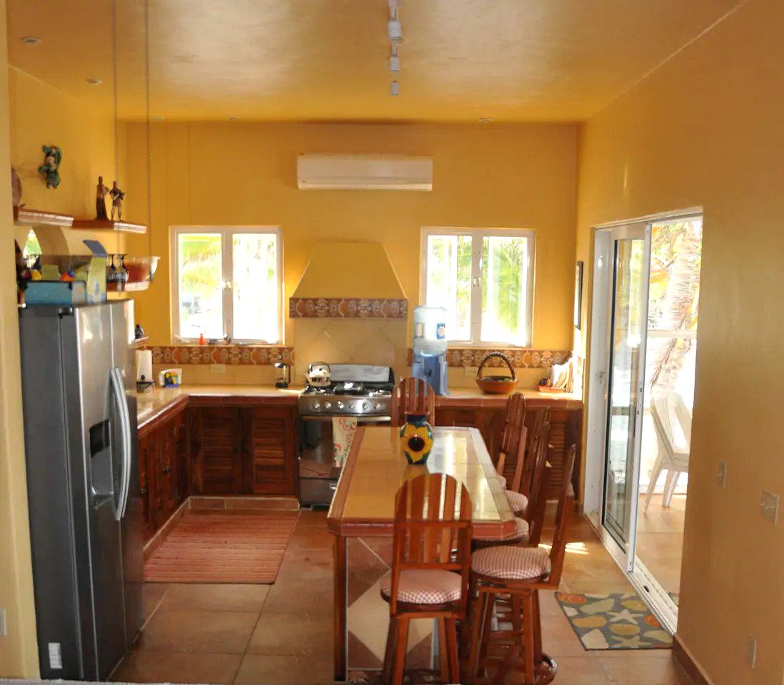 Serene Beachfront House in Mahahual, Quintana Roo, Mexico