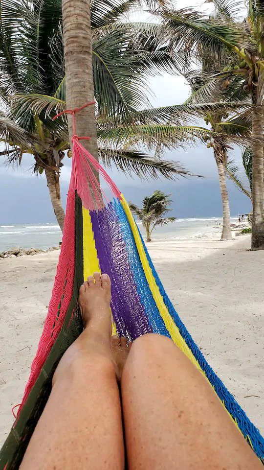 Serene Beachfront House in Mahahual, Quintana Roo, Mexico