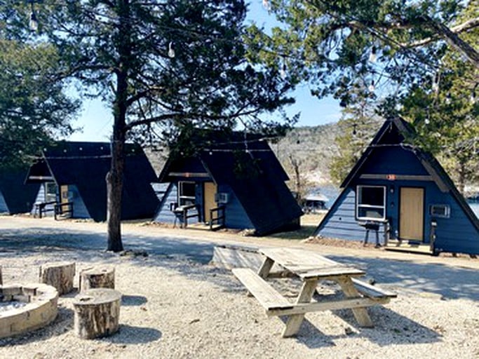 Family Glamping in an A-Frame Cabin on Table Rock Lake | A-Frames (Branson, Missouri, United States of America)