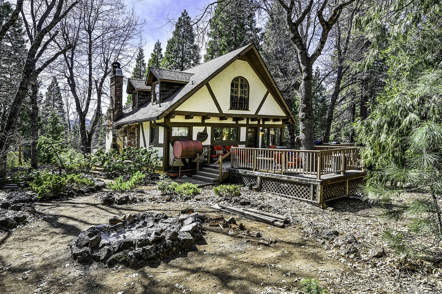 Magical Tudor Manor Retreat Surrounded by Pines in Mount Shasta, California