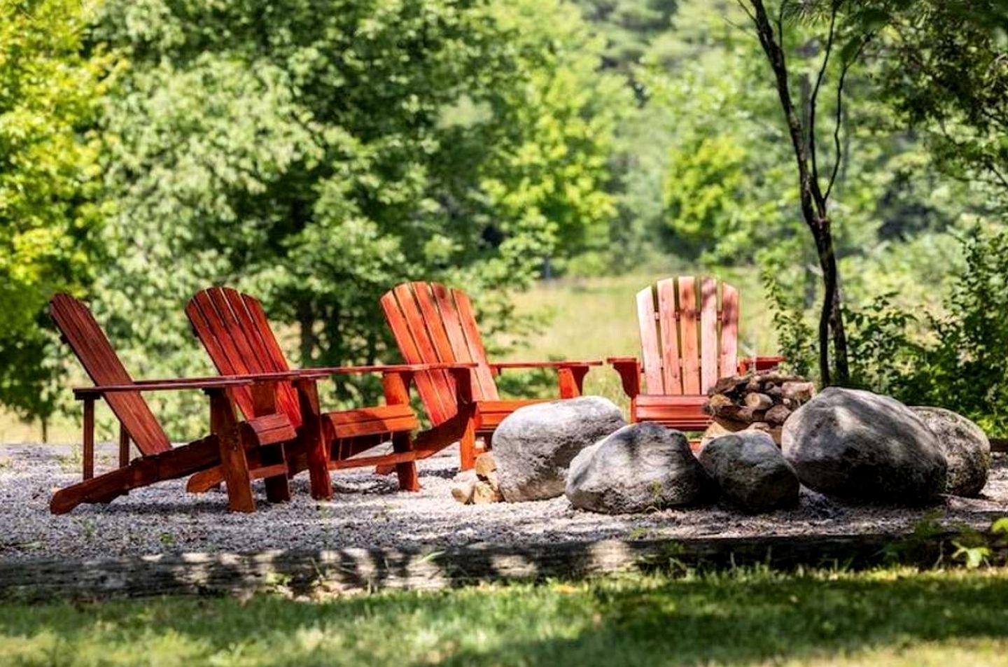 Cozy Family Deluxe Glamping Tent w/ Private Deck, Fire Pit Nights & Grill Ready in Broadalbin, New York