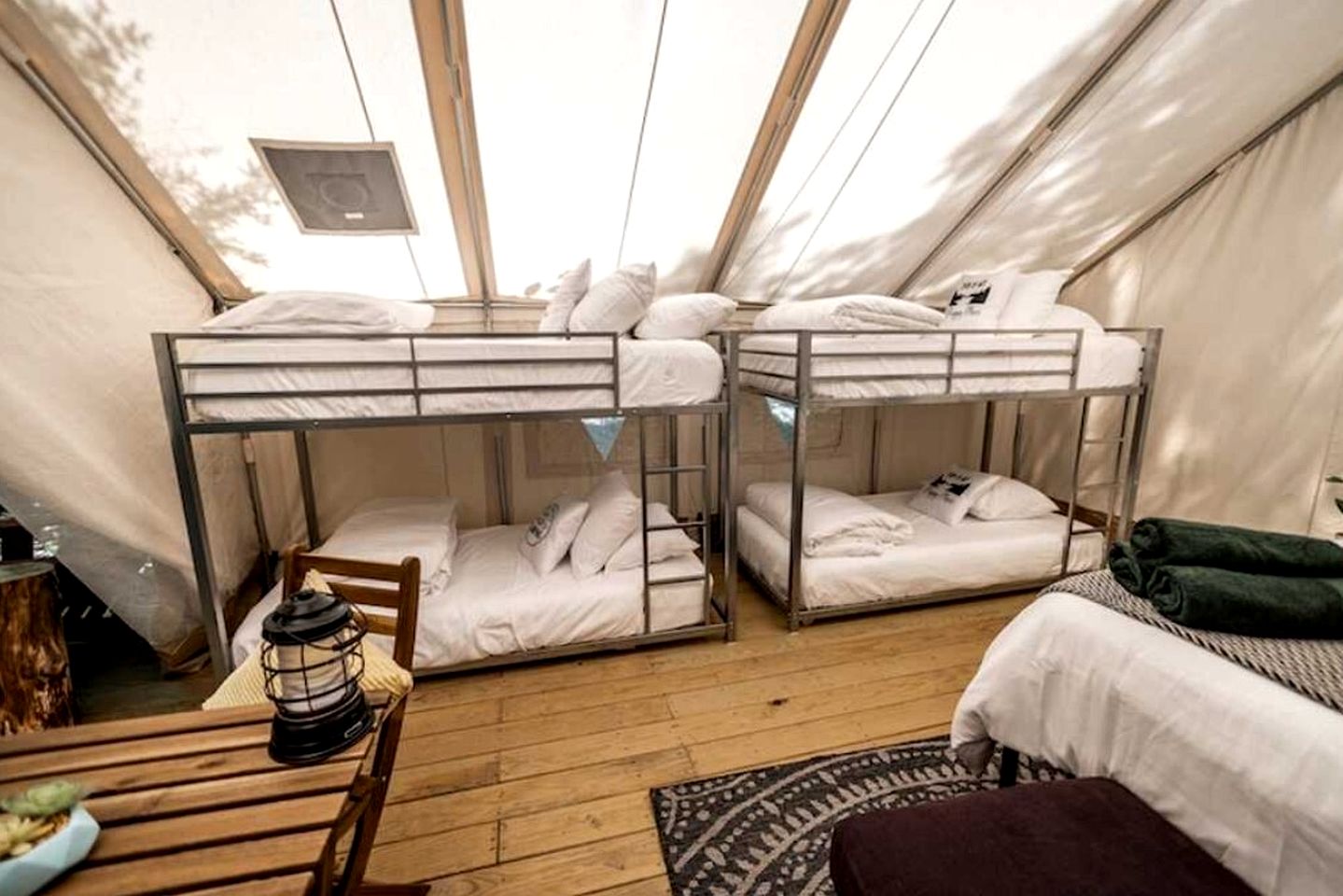 Boutique Safari Tent Glamping Retreat with Continental Breakfast, Forest Trails & Pond in Broadalbin, New York