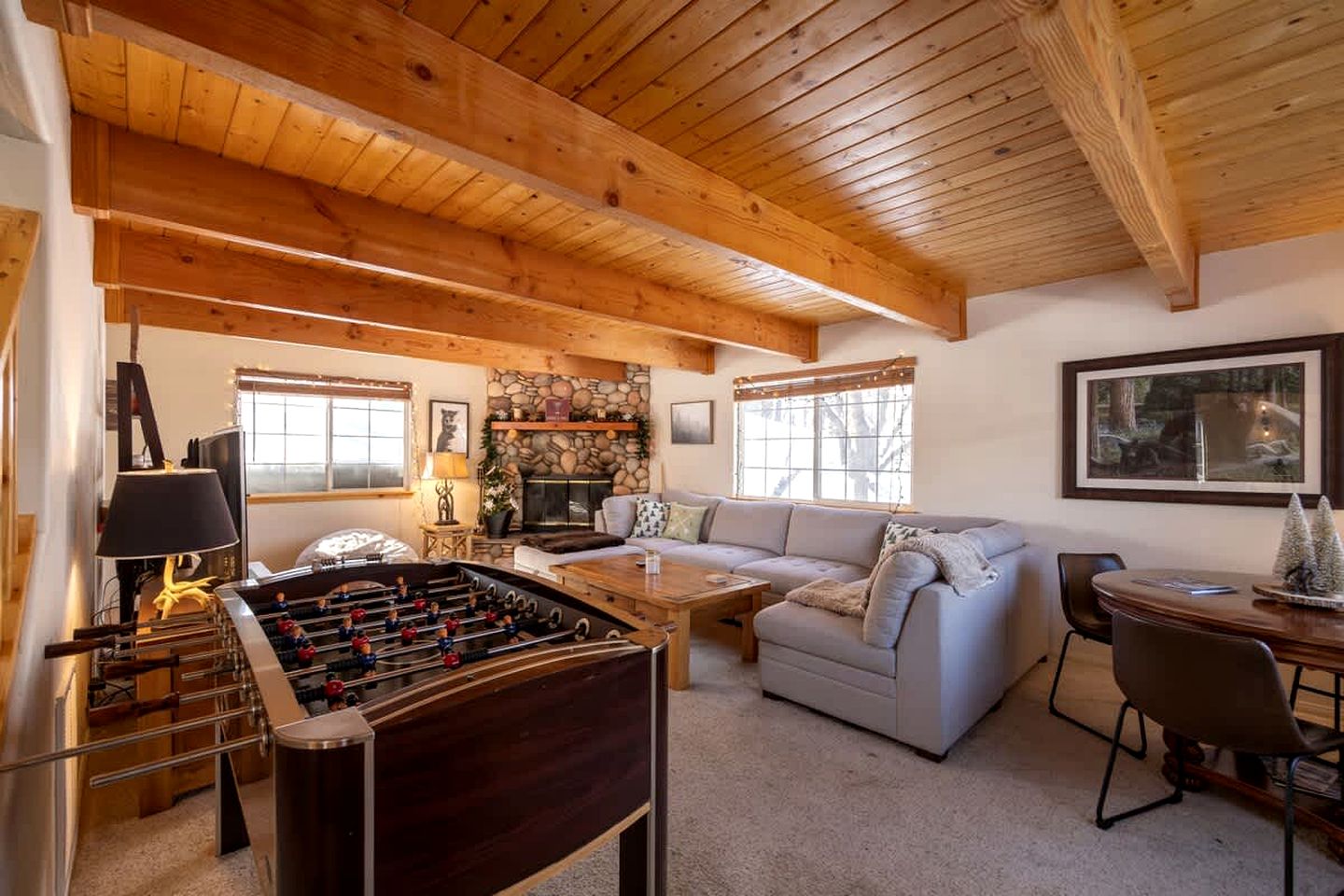 Family-Friendly Cabin with Foosball Table and Cozy Interior in California