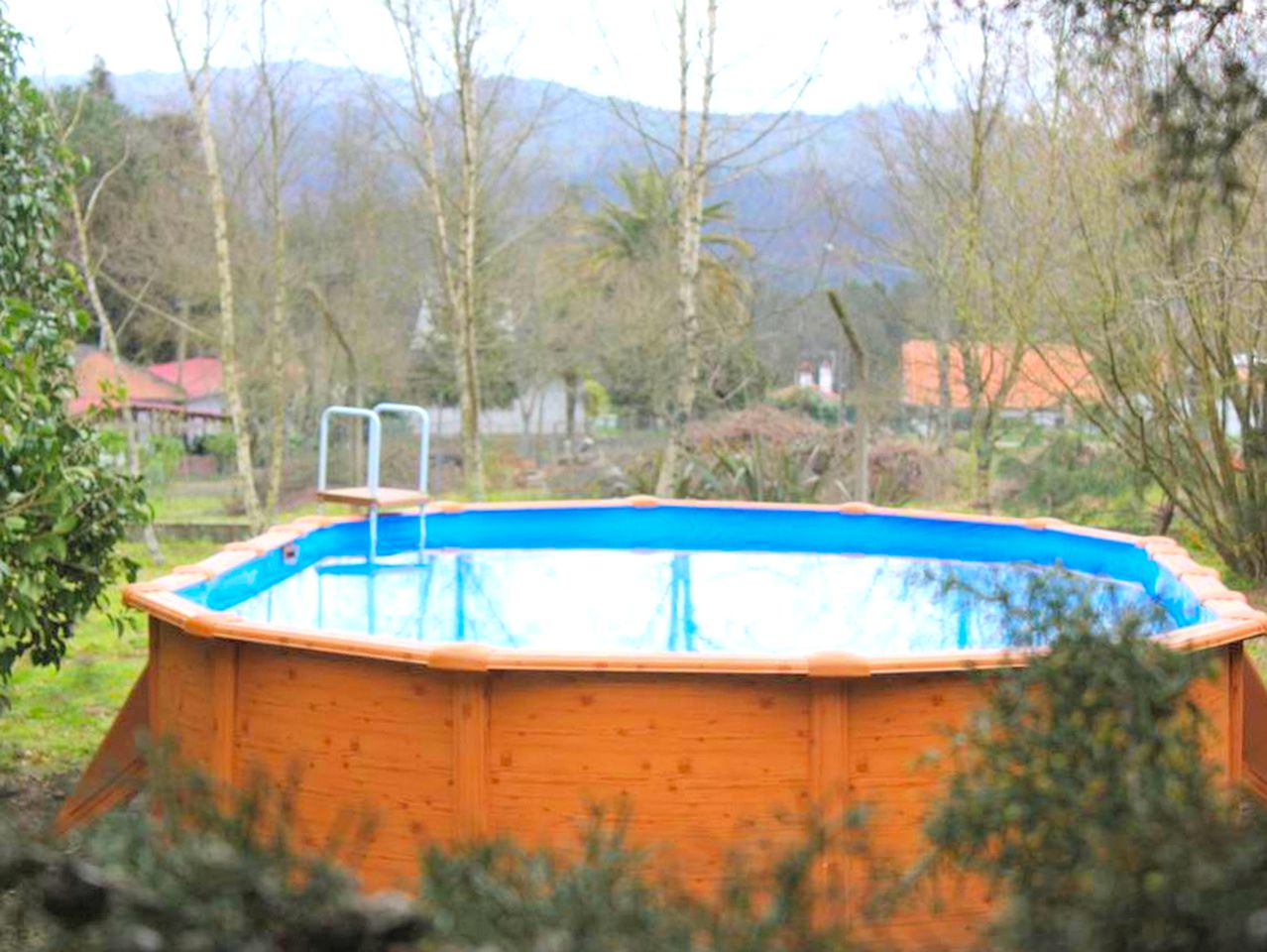 Family-Friendly Cabin Rental with a Pool near Porto, Portugal