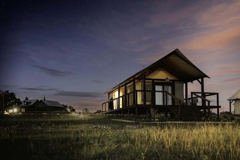 Awesome Tent Close to Stunning Hiking Trails in Fredericksburg, Texas