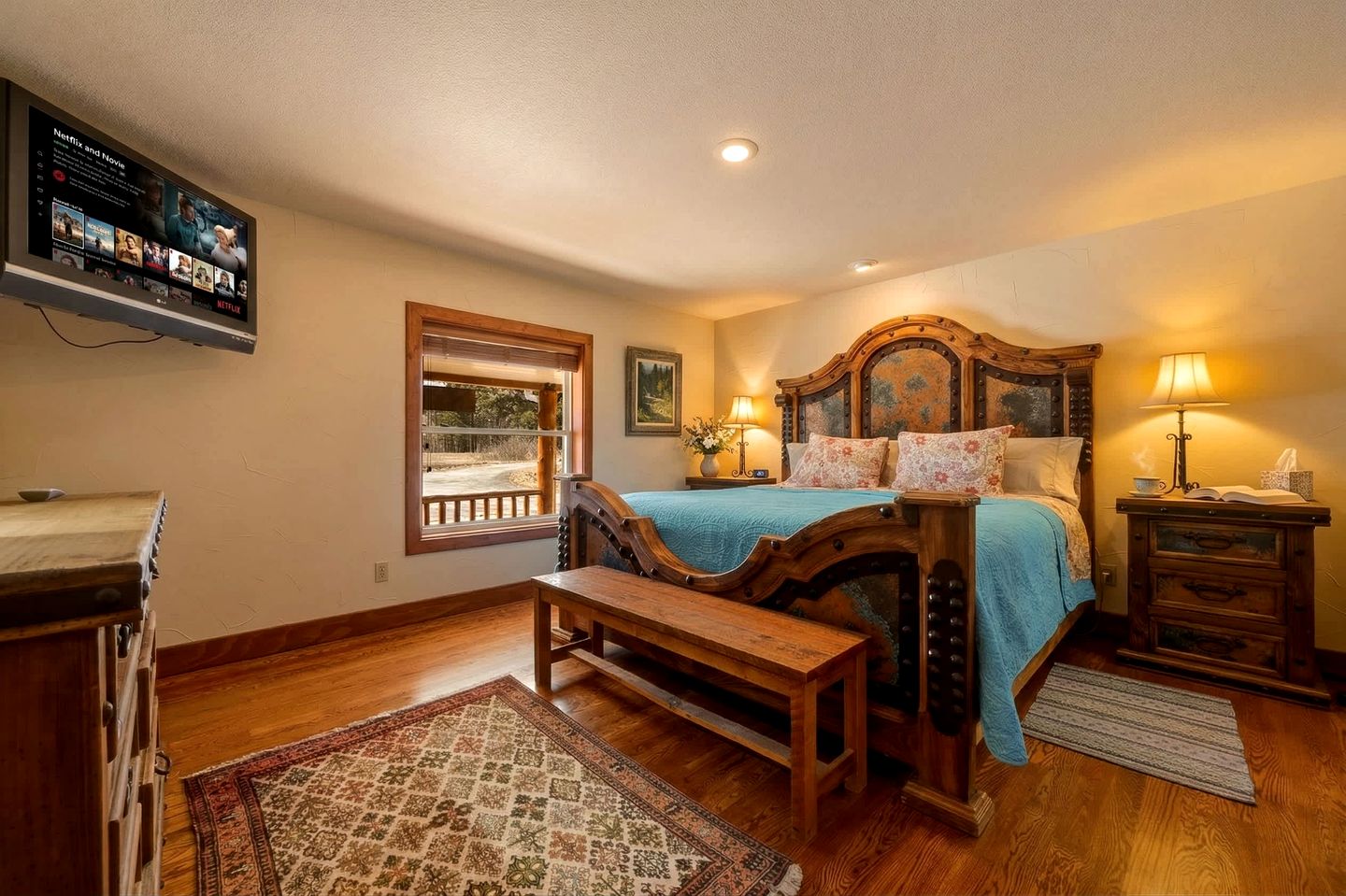 Spacious Retreat with Stone Fireplace & Pond Views in Banner, Wyoming