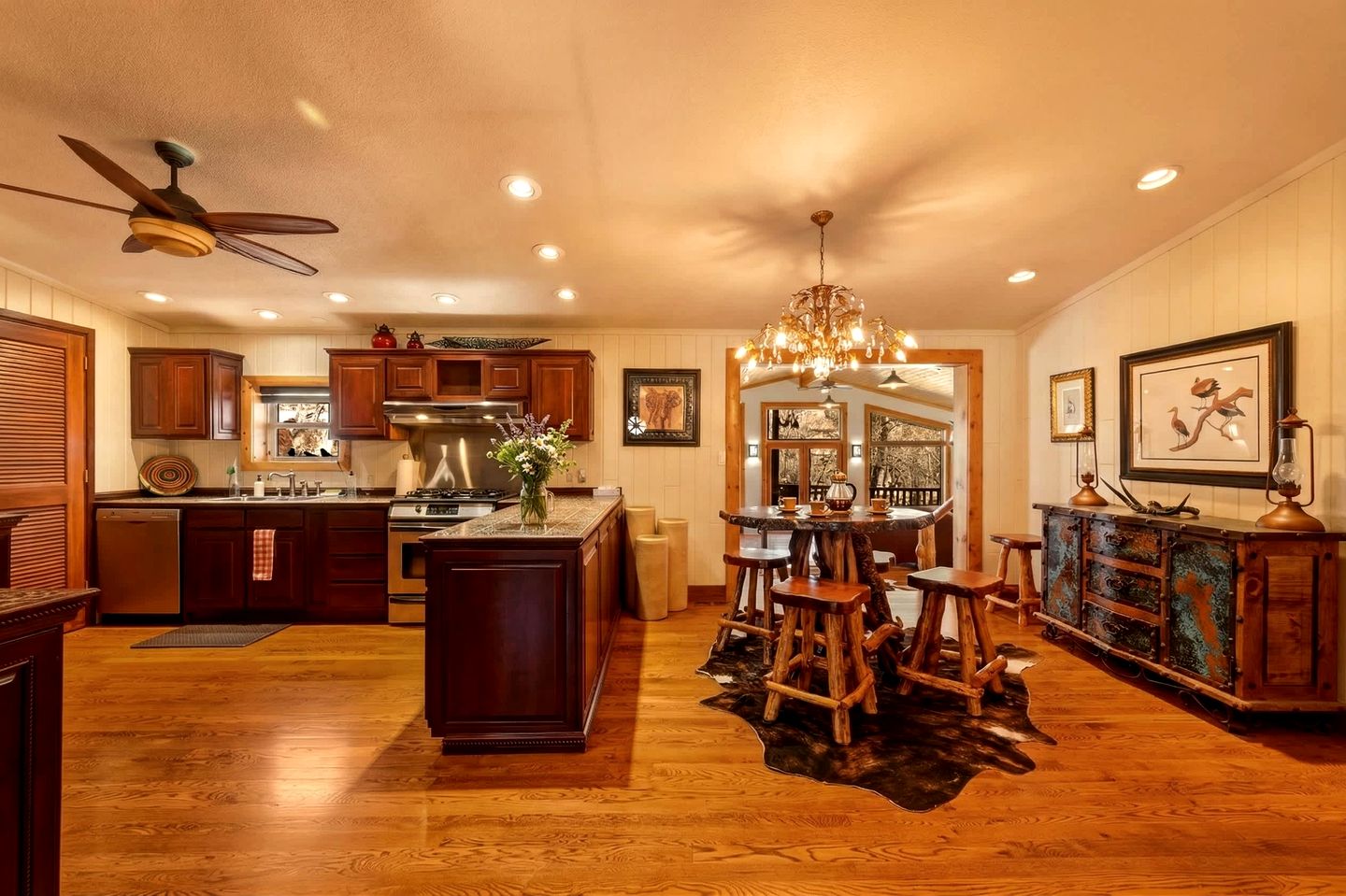 Spacious Retreat with Stone Fireplace & Pond Views in Banner, Wyoming