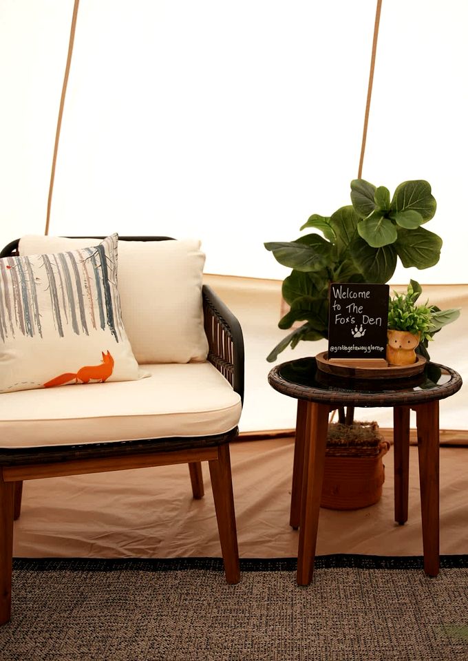 Fantastic Bell Tent Fire Pit and Barbecue Provided in Northern Bruce Peninsula, Ontario