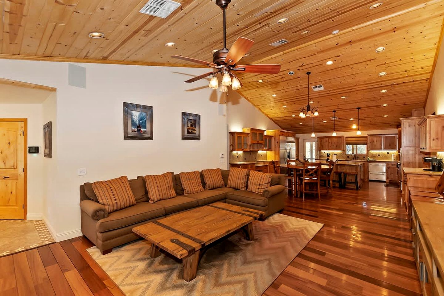 Fantastic Group Cabin with Fireplace and Spacious Game Room in Big Bear City, California