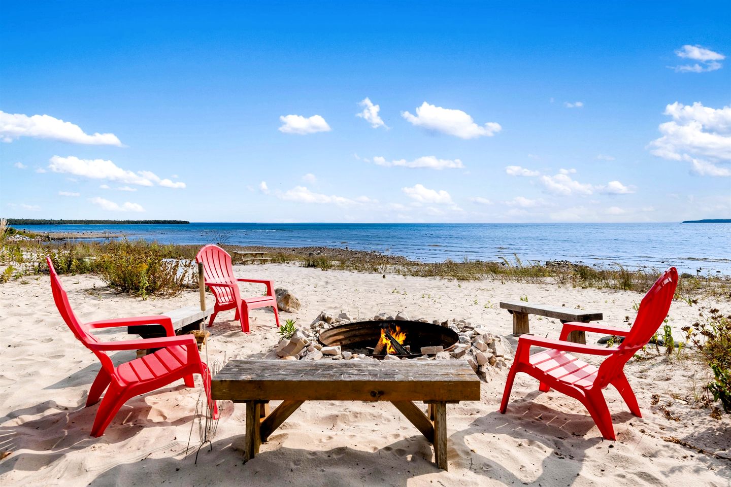 Fantastic Lakefront Beach House with Stunning Views in St. Ignace, Michigan