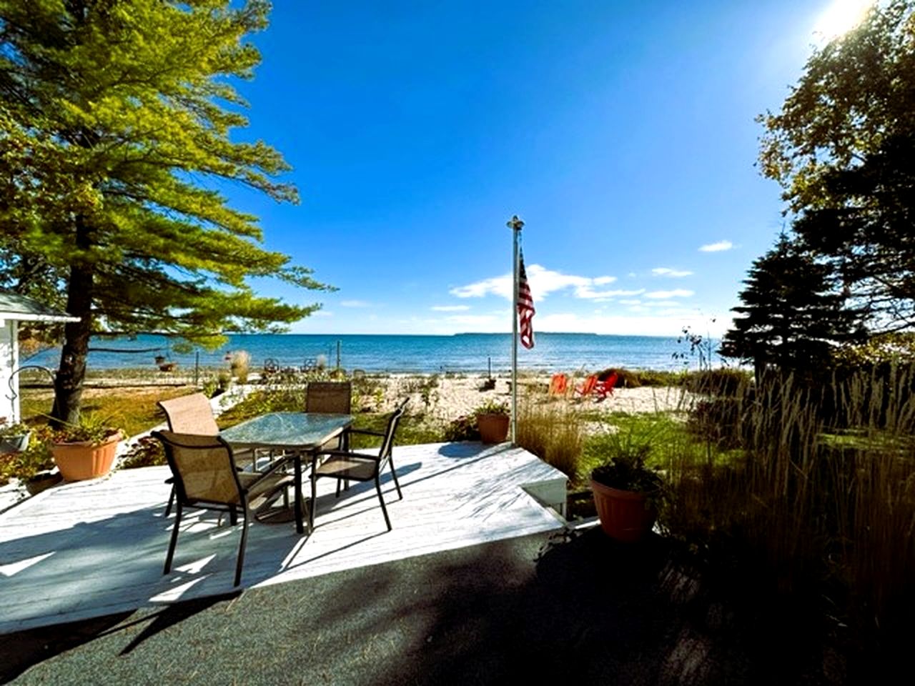 Fantastic Lakefront Beach House with Stunning Views in St. Ignace, Michigan