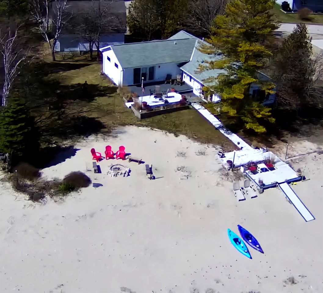 Fantastic Lakefront Beach House with Stunning Views in St. Ignace, Michigan