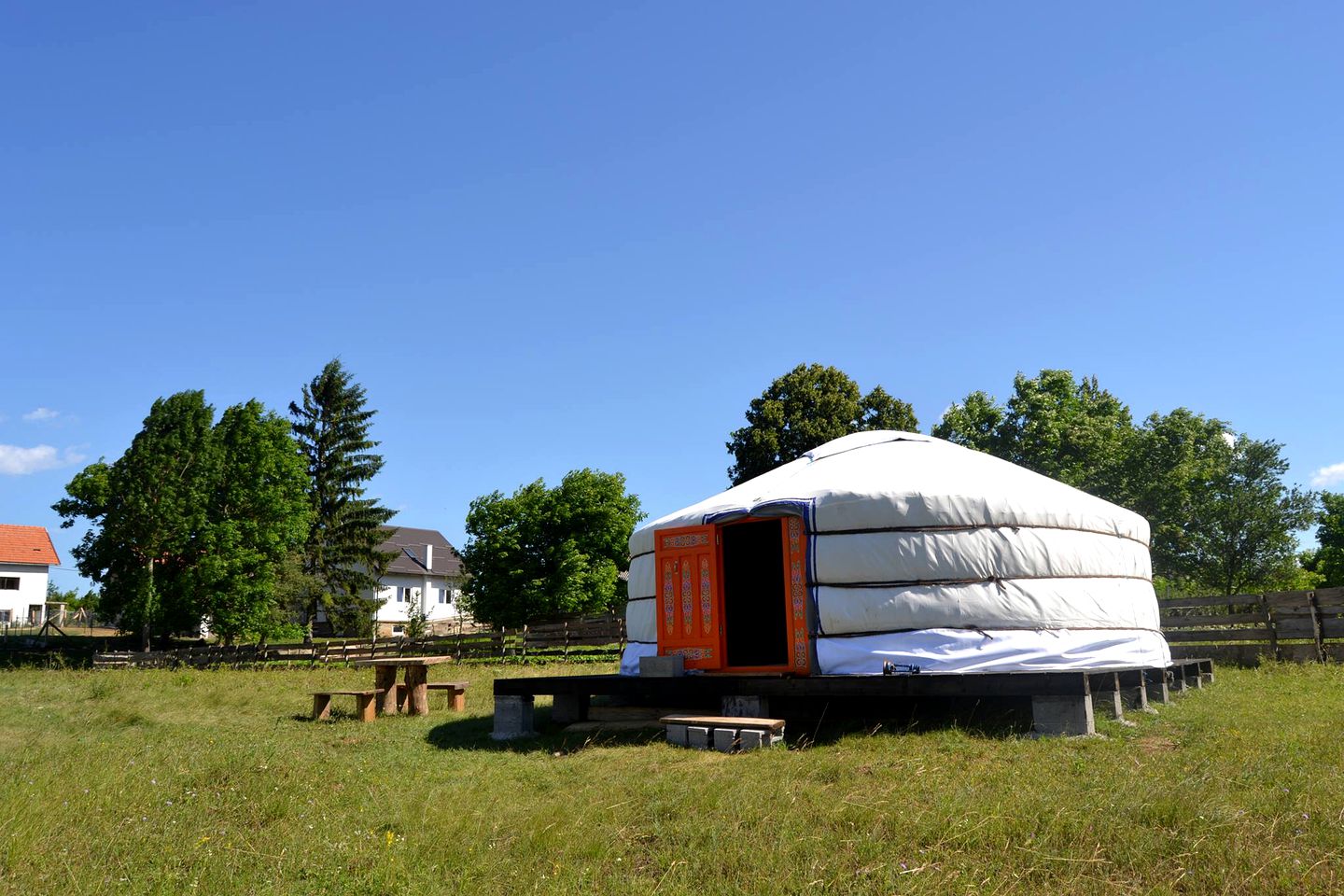 Pet-Friendly Mongolian Yurt on Farm near Karlovac in Croatia