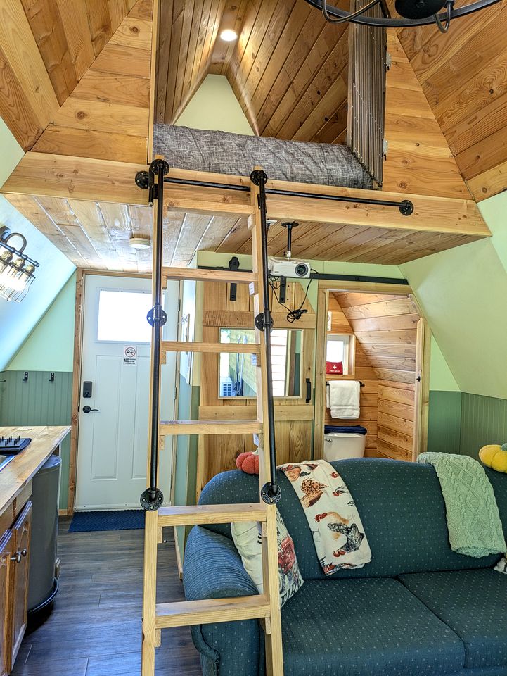 Rustic Farm-Themed Cabin with Forest Views, Trails & Animal Encounters near Homestead Farm in British Columbia, Canada