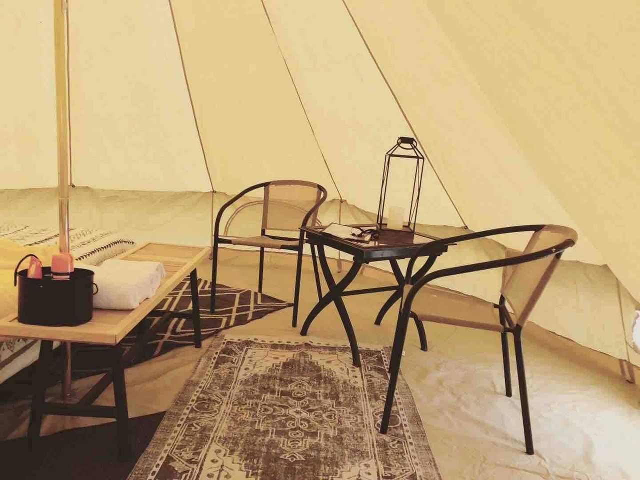 Charming Equipped Bell Tent Surrounded by Nature in Oklahoma