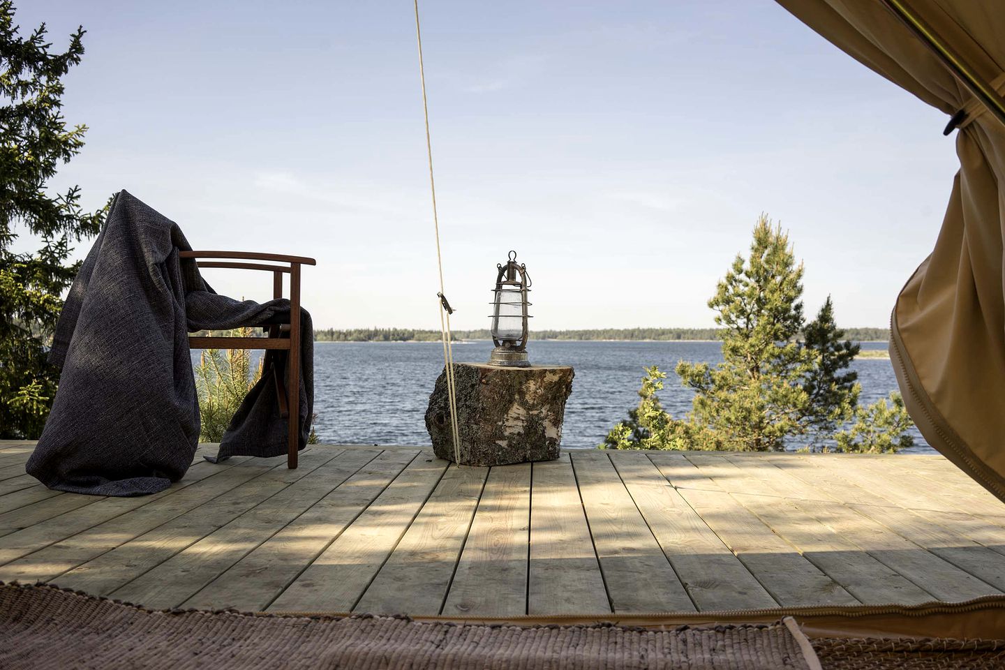 Luxury Camping at Kayaking Property on Island in Stockholm Archipelago, Sweden